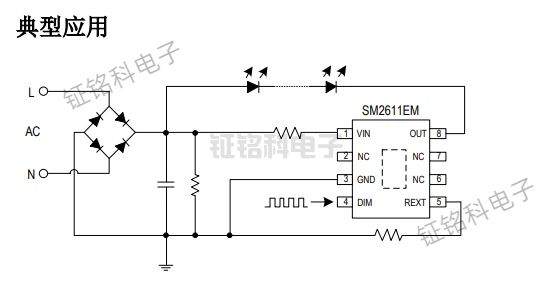 宽压适配・精准调光|SM2611EM 点亮 LED 照明新体验(图1) SM2611EM典型应用案例.jpg
